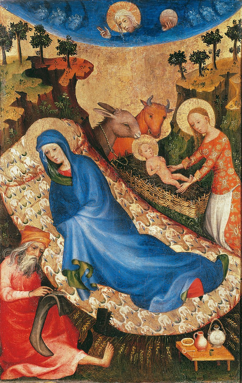 Narodzenia (tempera na panelu) autorstwa Melchior Broederlam