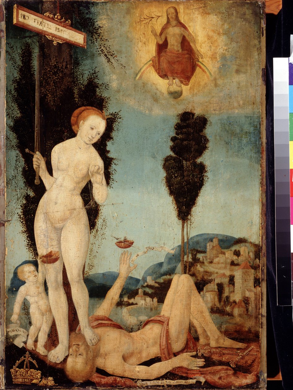 Obraz „Alegoria sprawiedliwości” Melchiora Feselena (1495-1538) XVI-wieczne Muzeum Puszkina, Moskwa autorstwa Melchior Feselen