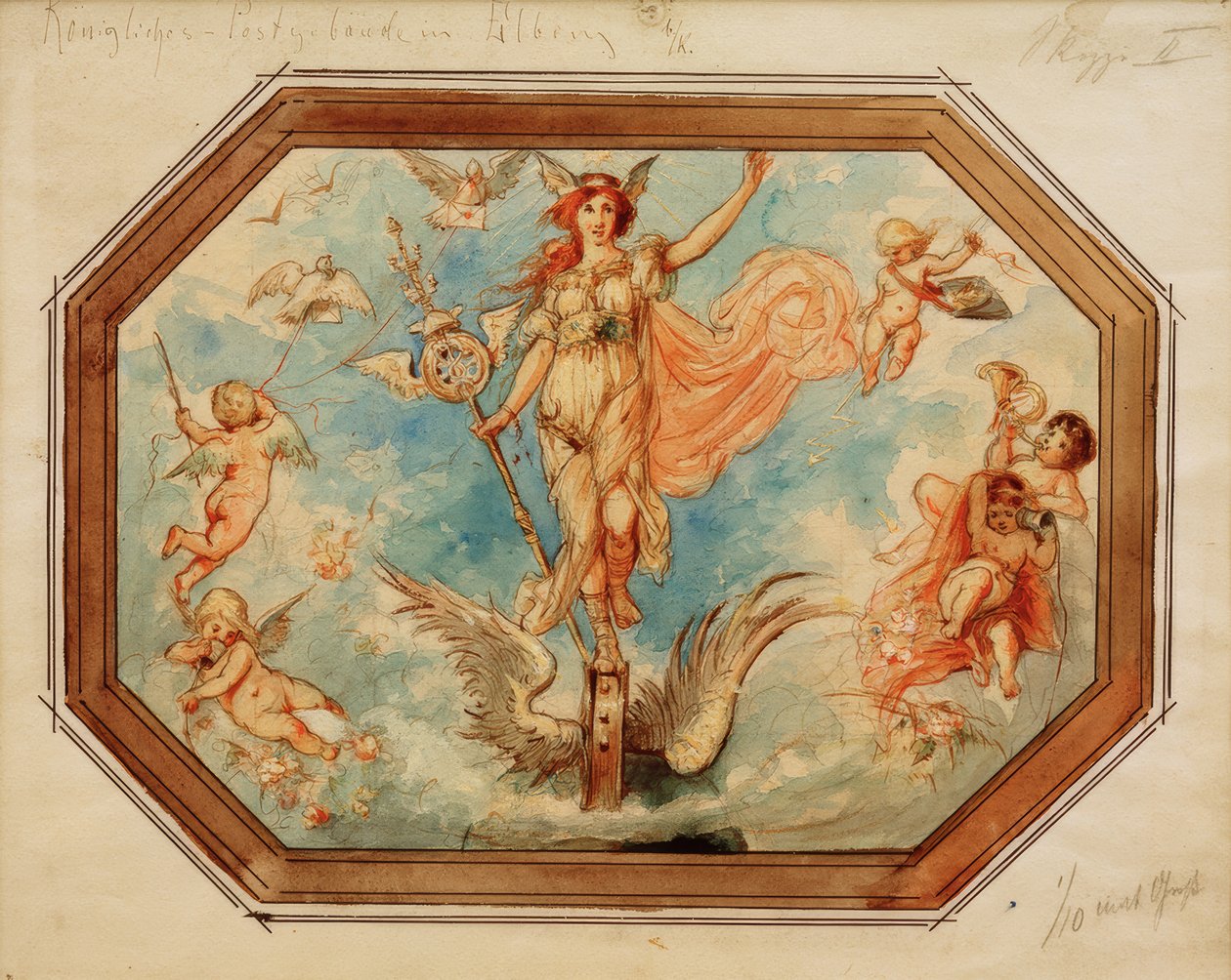 Alegoria Poczty autorstwa Melchior Lechter