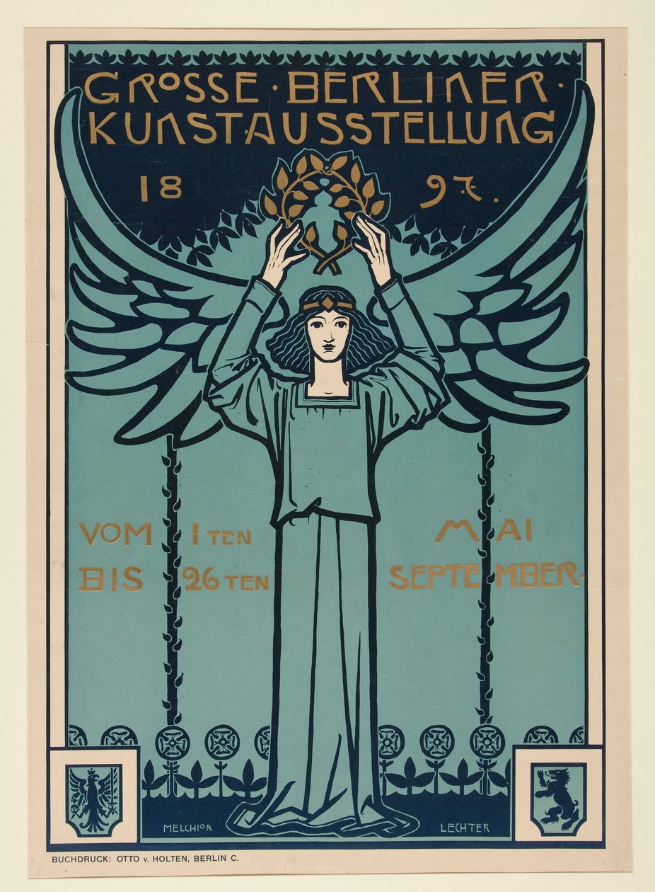Duża wystawa sztuki w Berlinie autorstwa Melchior Lechter