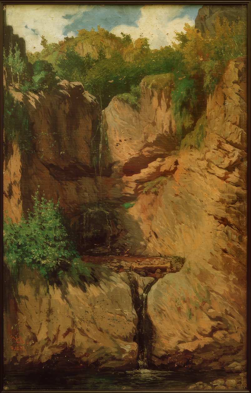 Sturzbach II autorstwa Melchior Lechter
