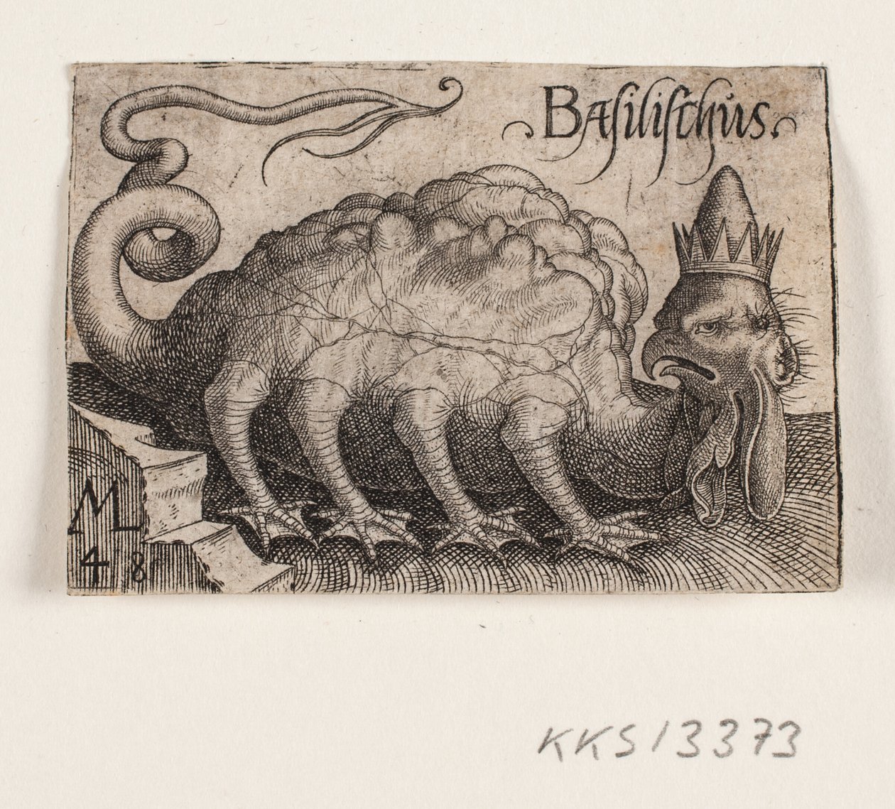 Bazyliszek autorstwa Melchior Lorck