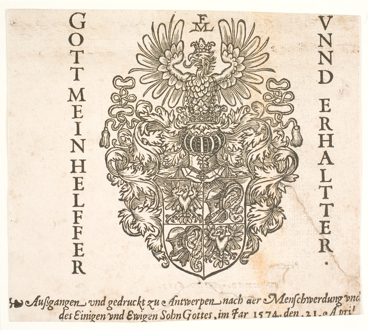 Herb Melchiora Lorcka autorstwa Melchior Lorck