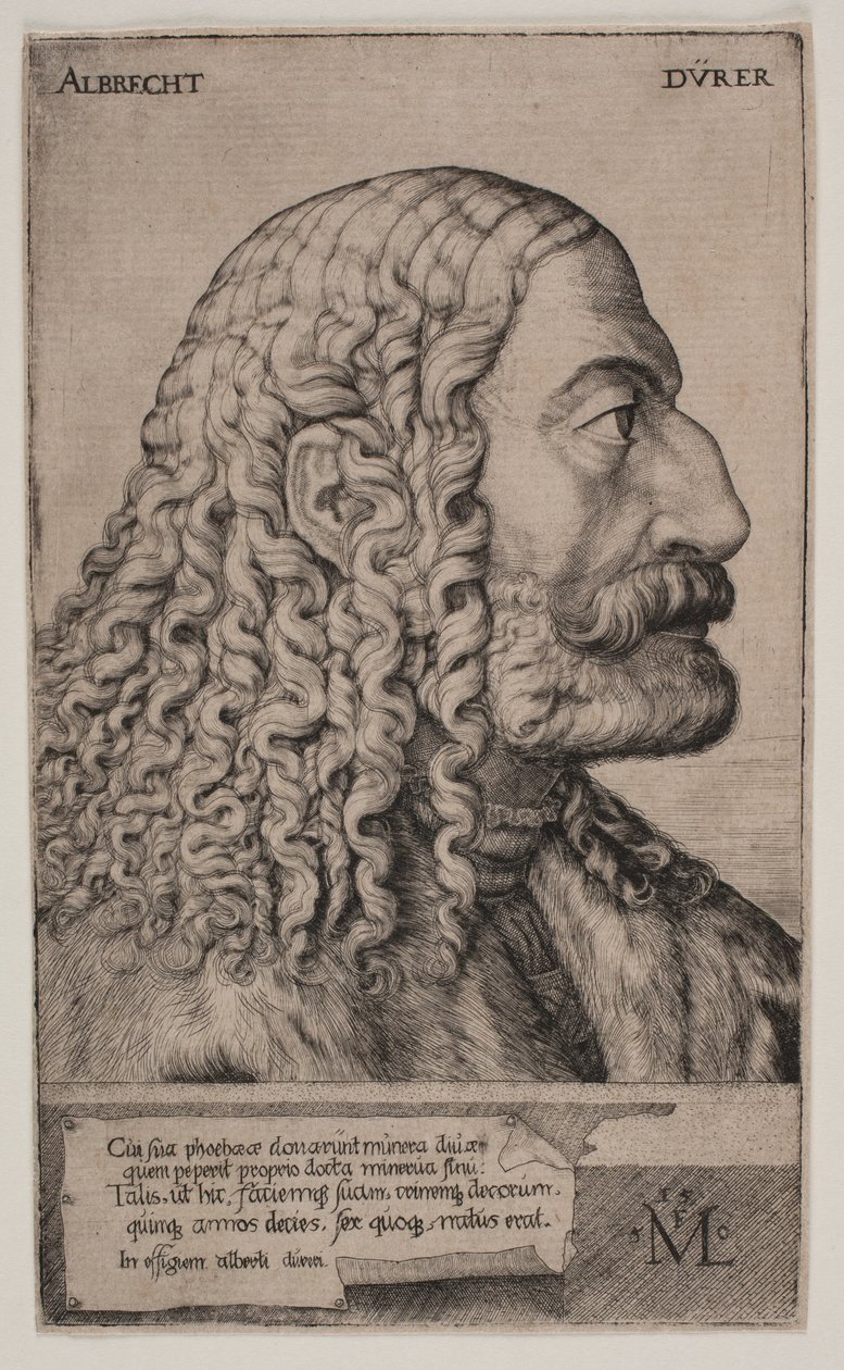 Portret Albrechta Dürera autorstwa Melchior Lorck