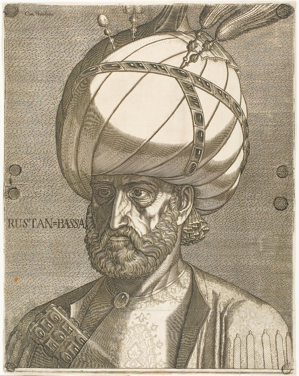 Portret Ismaila, ambasadora perskiego szacha Tahmaspa I autorstwa Melchior Lorck