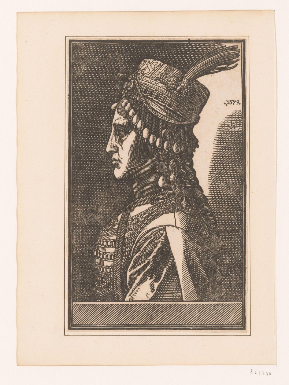 Portret nieznanej żony sułtana autorstwa Melchior Lorck