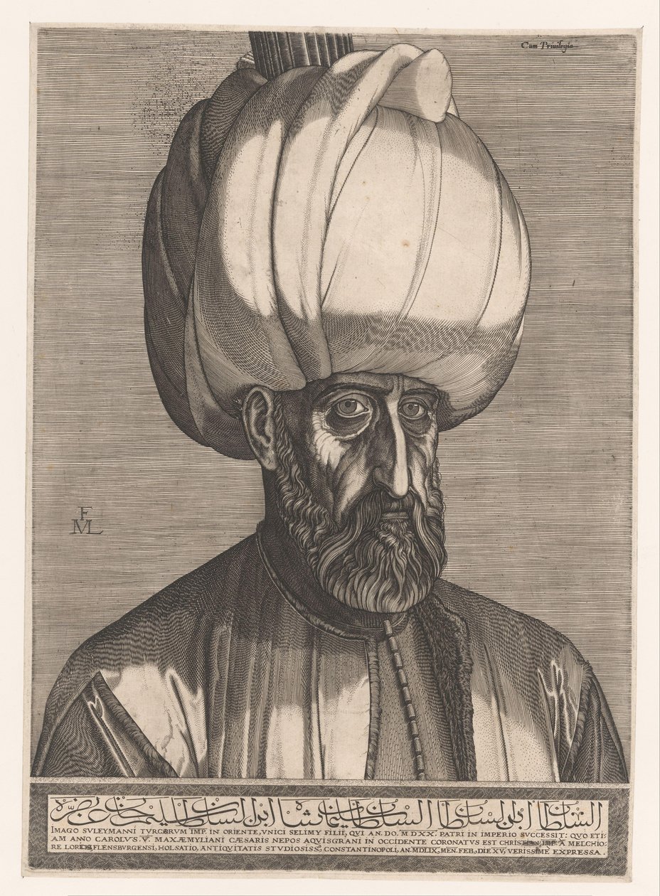 Porter van sułtan Suleiman I autorstwa Melchior Lorck