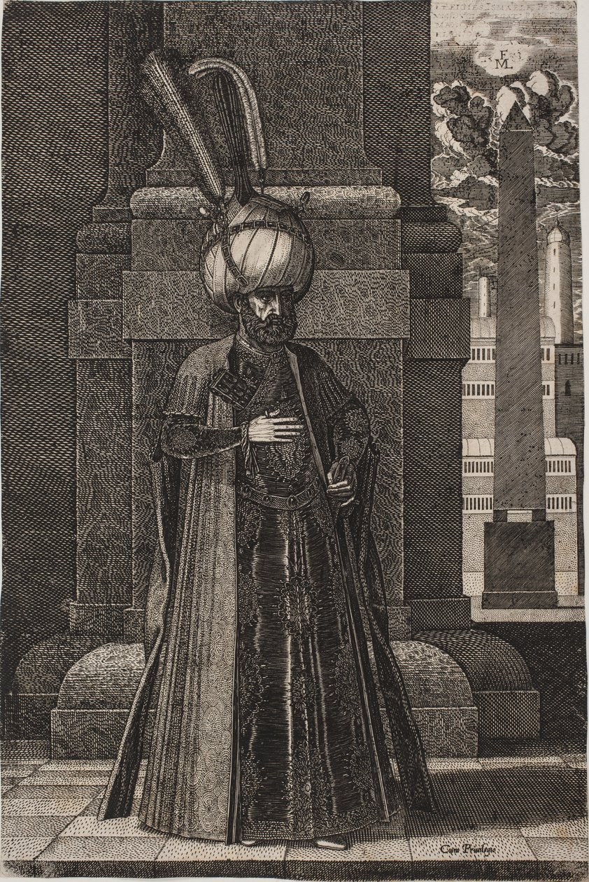 Książę Ismael, perski wysłannik autorstwa Melchior Lorck