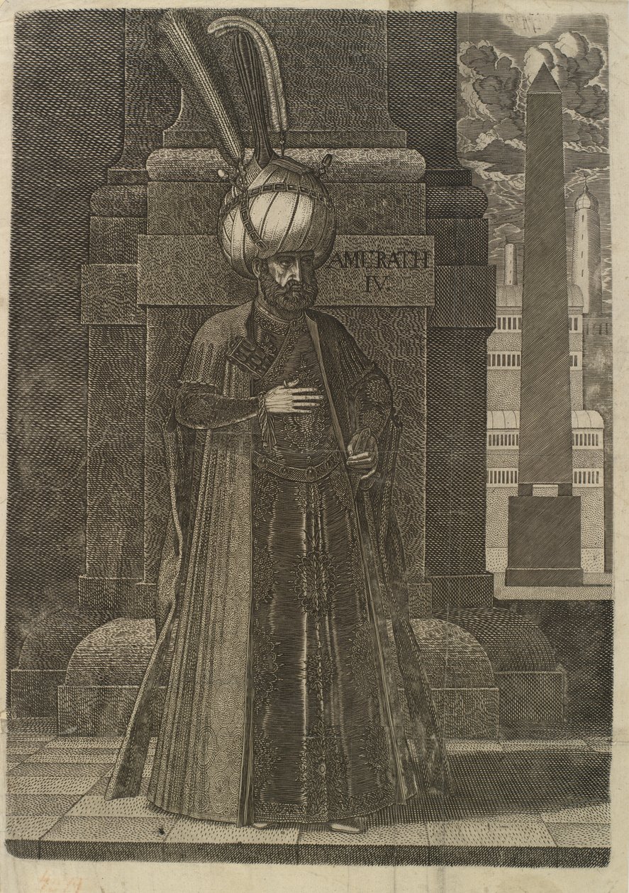 Książę Ismael, perski wysłannik autorstwa Melchior Lorck