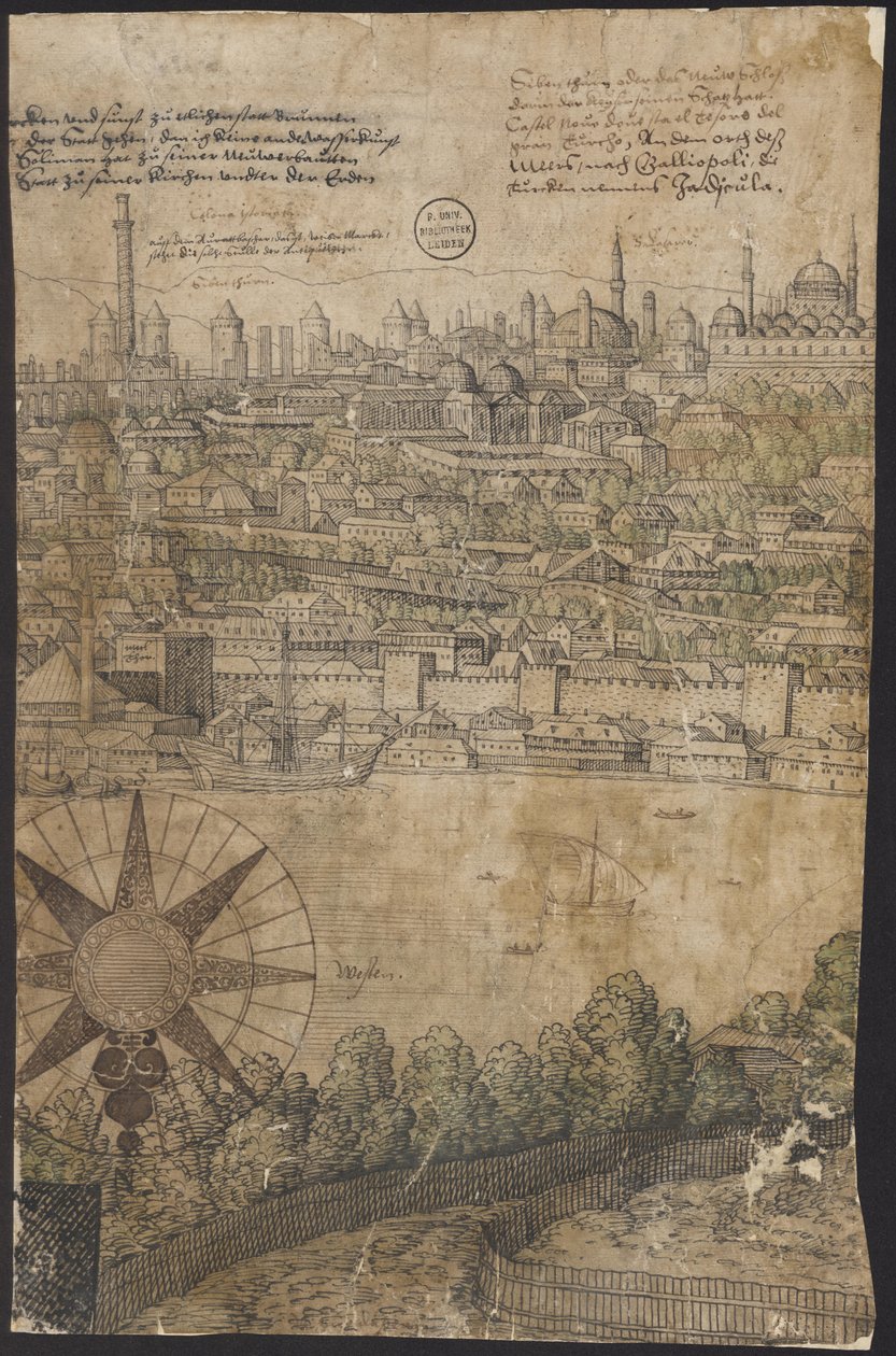 Perspektywa Konstantynopola, arkusz 12, Melchior Lorck, 1559 autorstwa Melchior Lorck