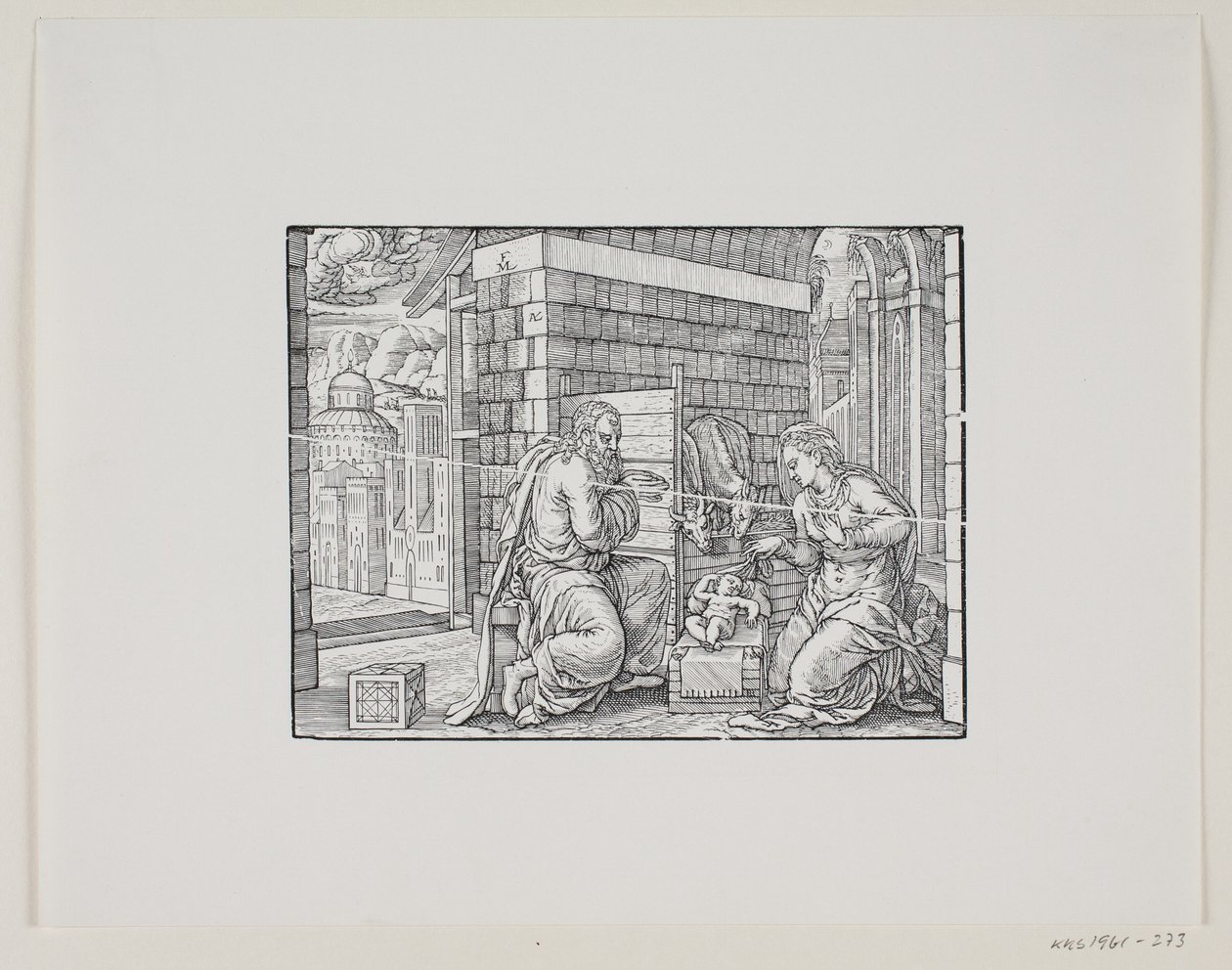 Narodzenie Chrystusa autorstwa Melchior Lorck
