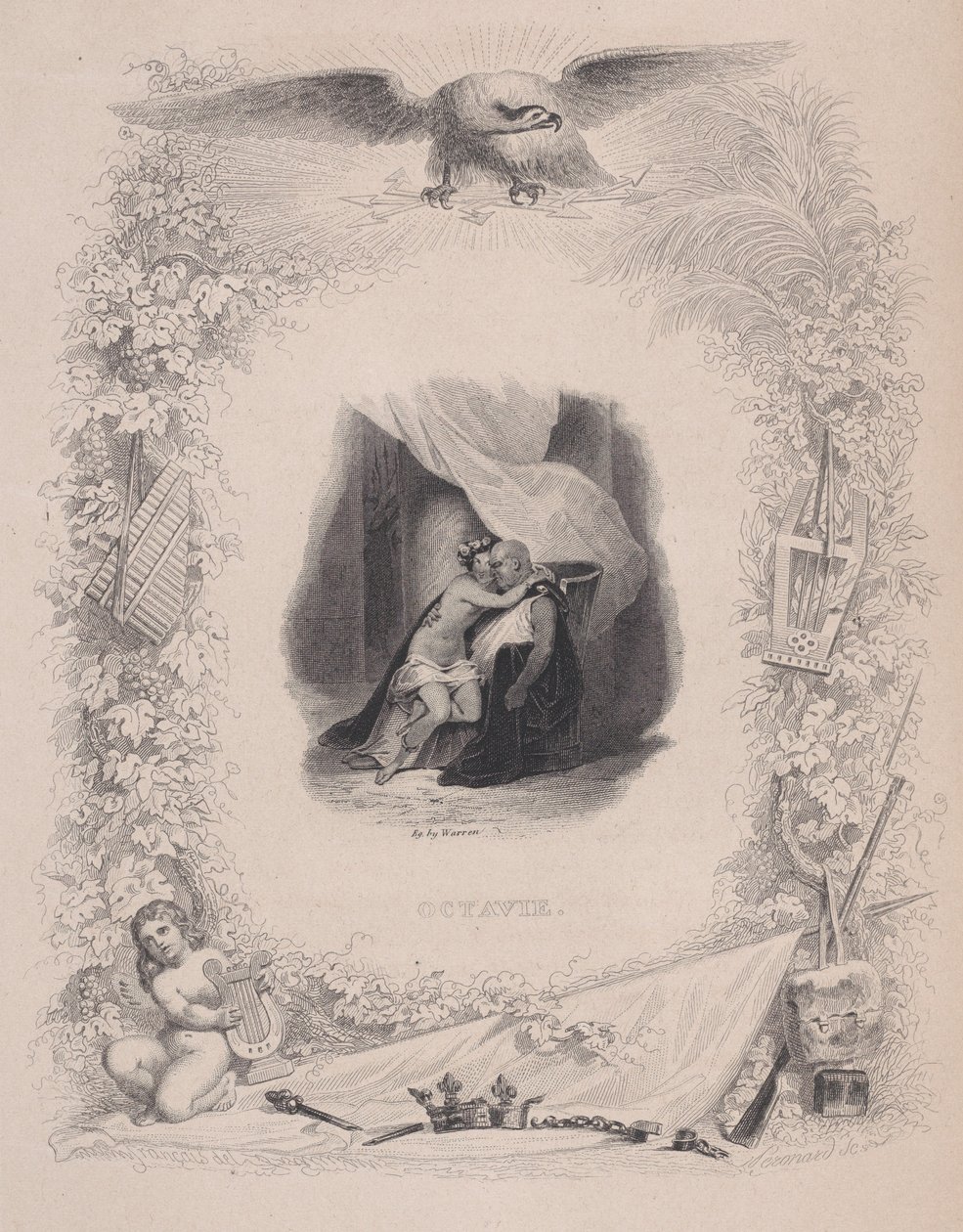 Octavie z Pieśni Bérangera, 1829. autorstwa Melchior Peronard