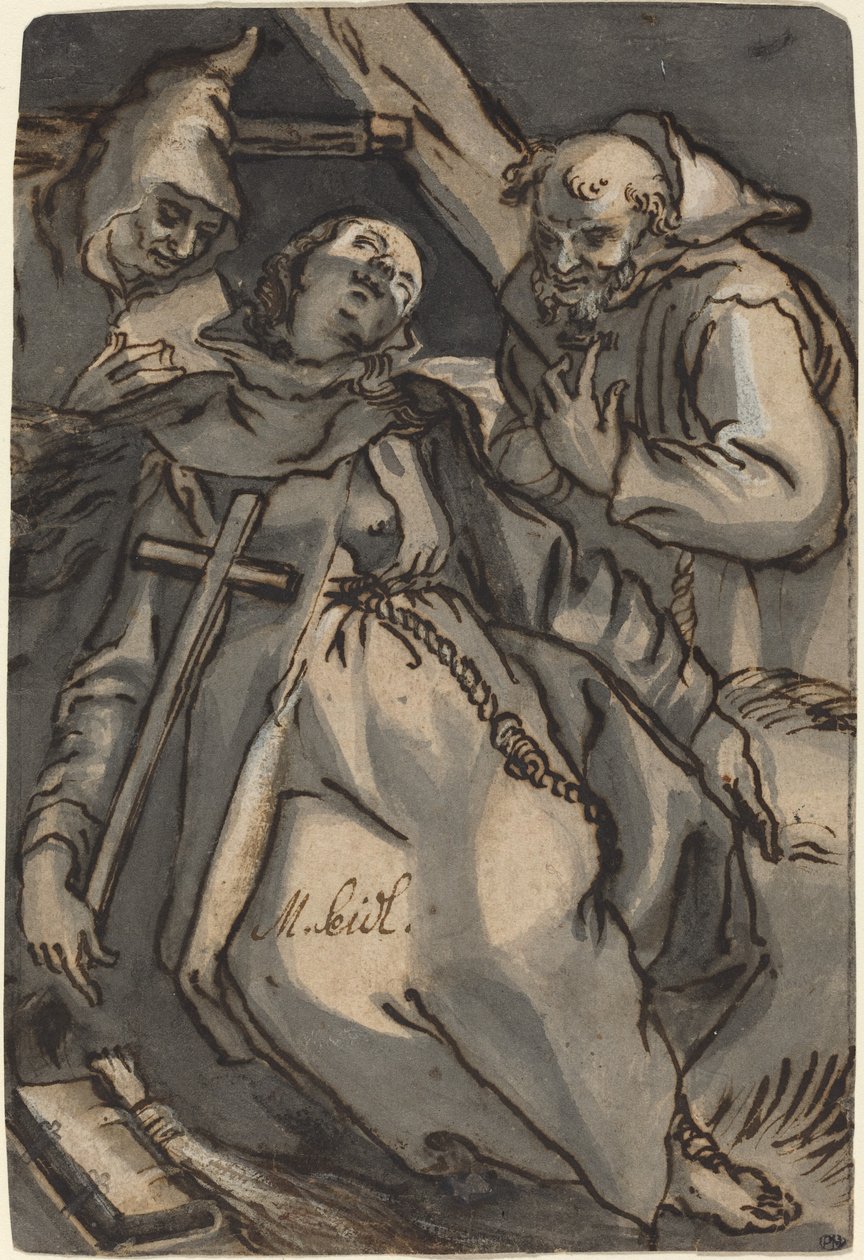 Święta Eufrozyna autorstwa Melchior Steidl after Abraham Bloemaert