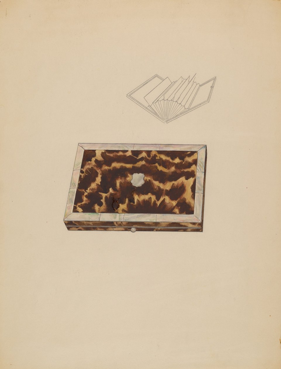 Etui na karty, c. 1936. autorstwa Melita Hofmann