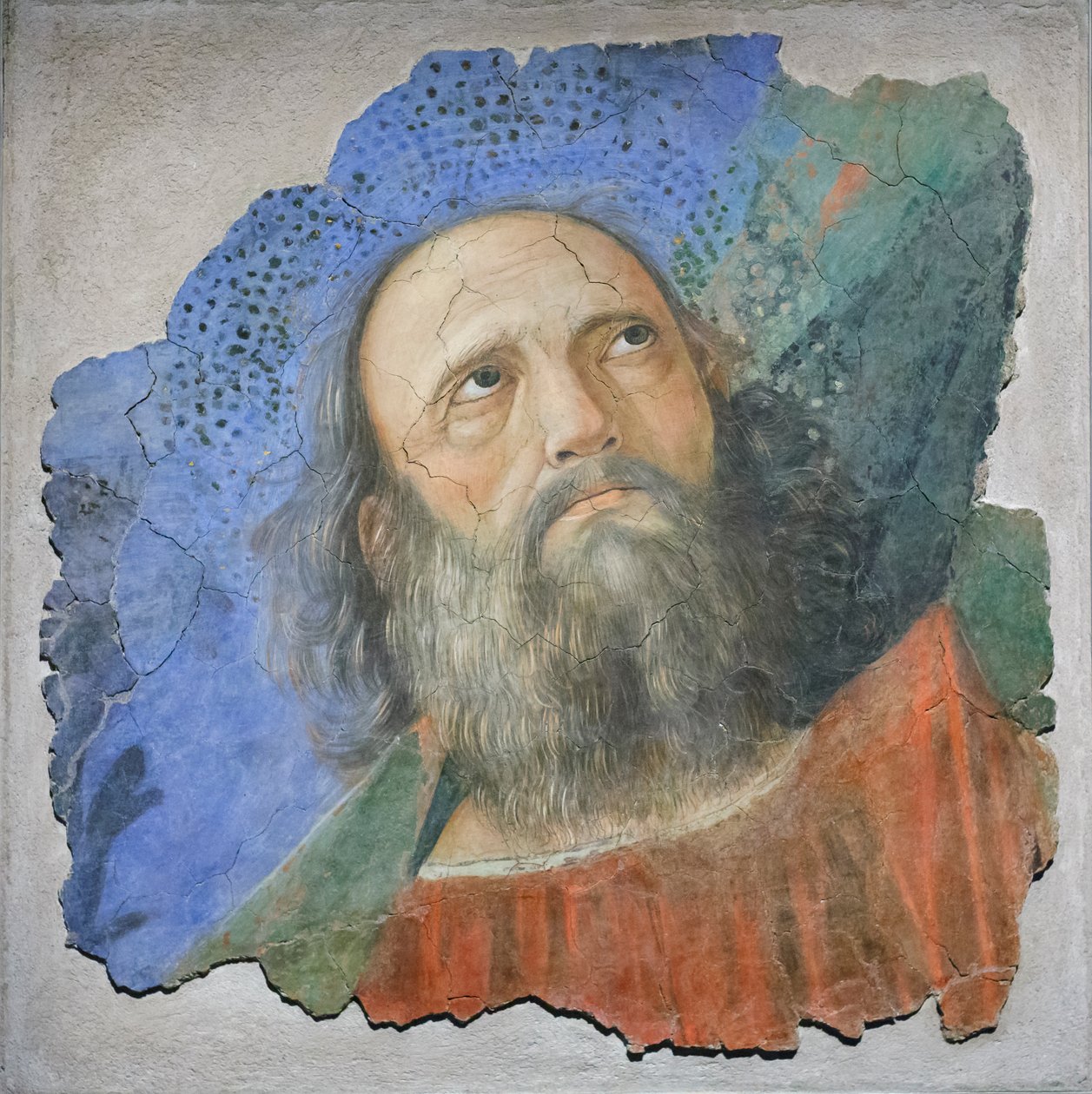 Głowa Apostoła, ok. 1480 (fresk) autorstwa Melozzo da Forli