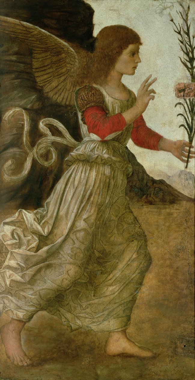 Zwiastujący Anioł Gabriel autorstwa Melozzo da Forli