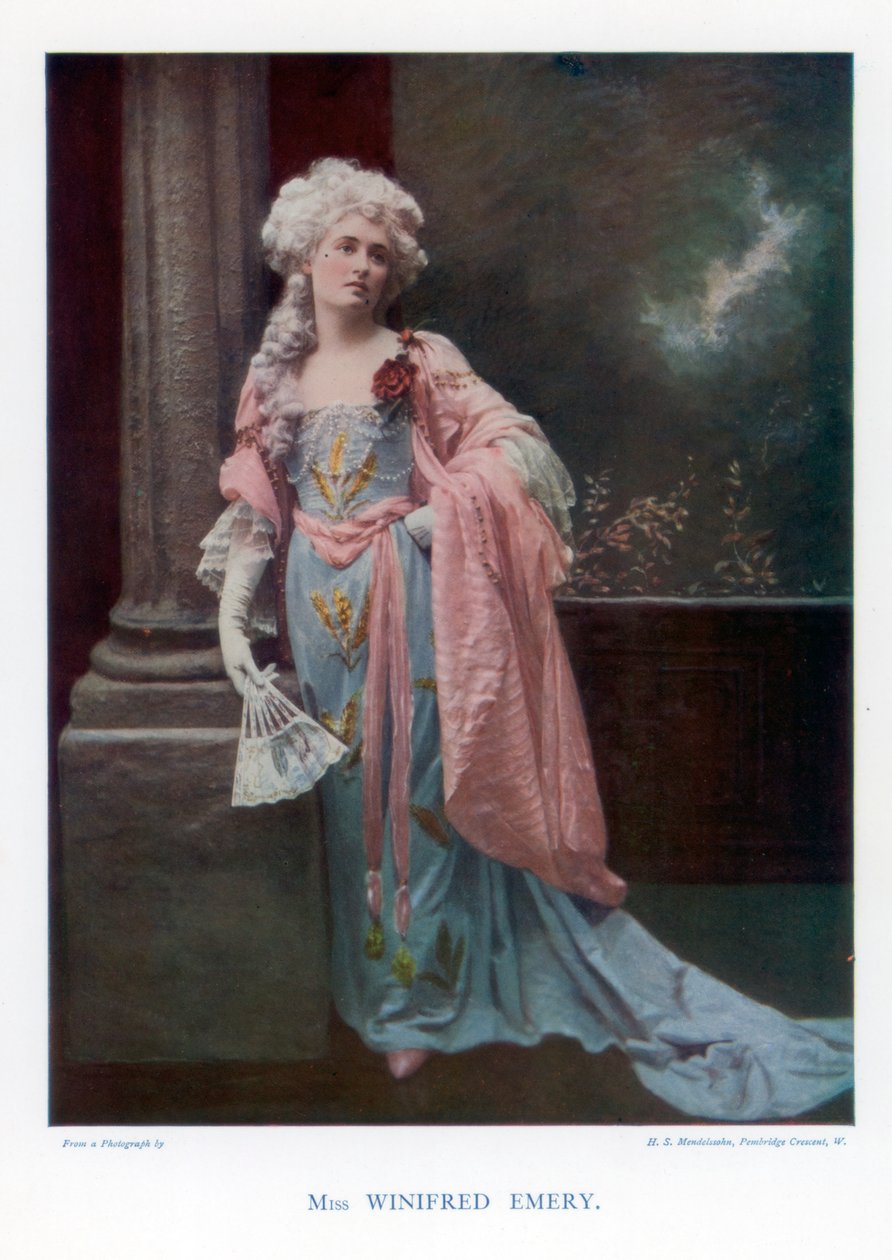 Winifred Emery, angielska aktorka, 1901. autorstwa Mendelssohn
