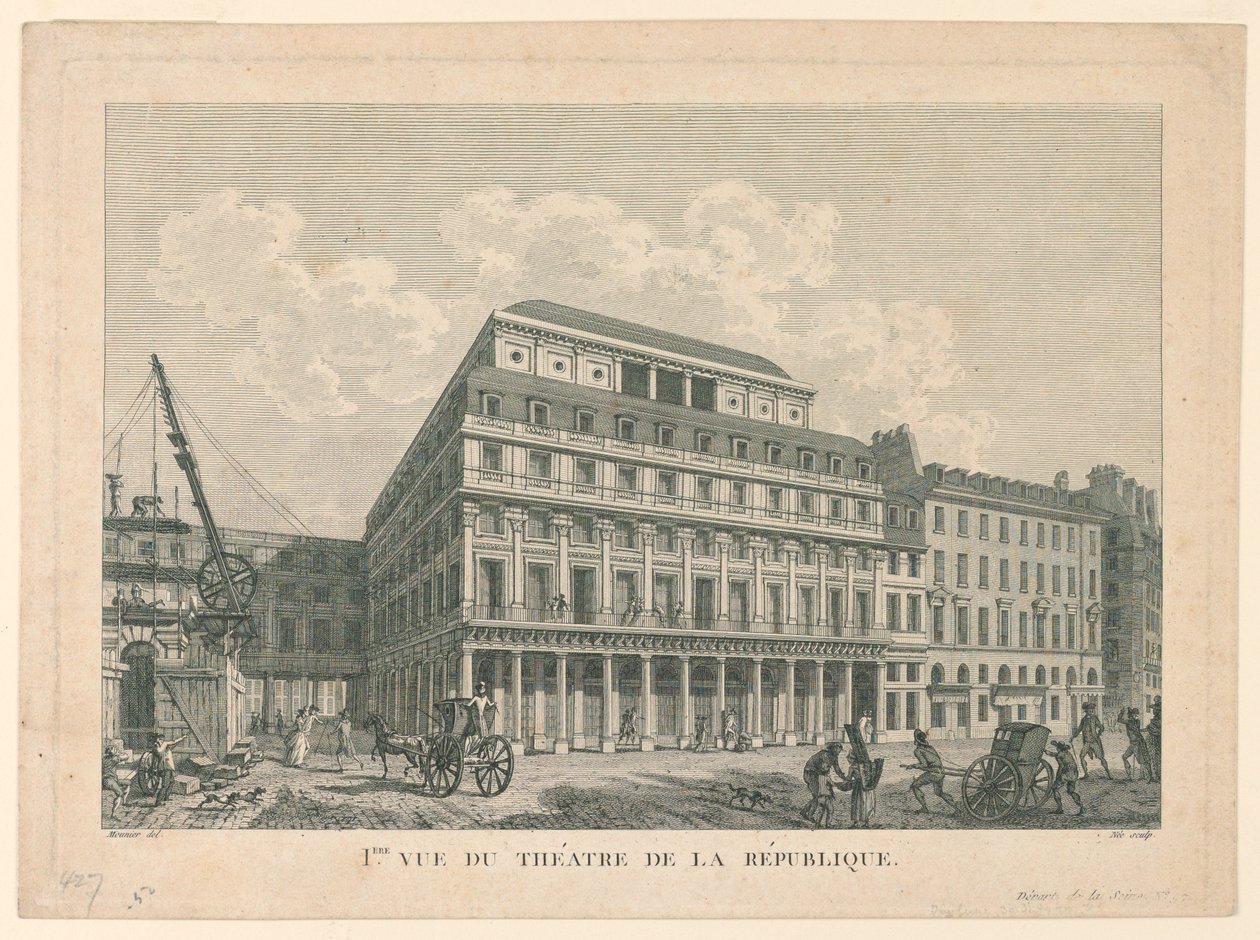 Teatr Republiki, Paryż autorstwa Mennier