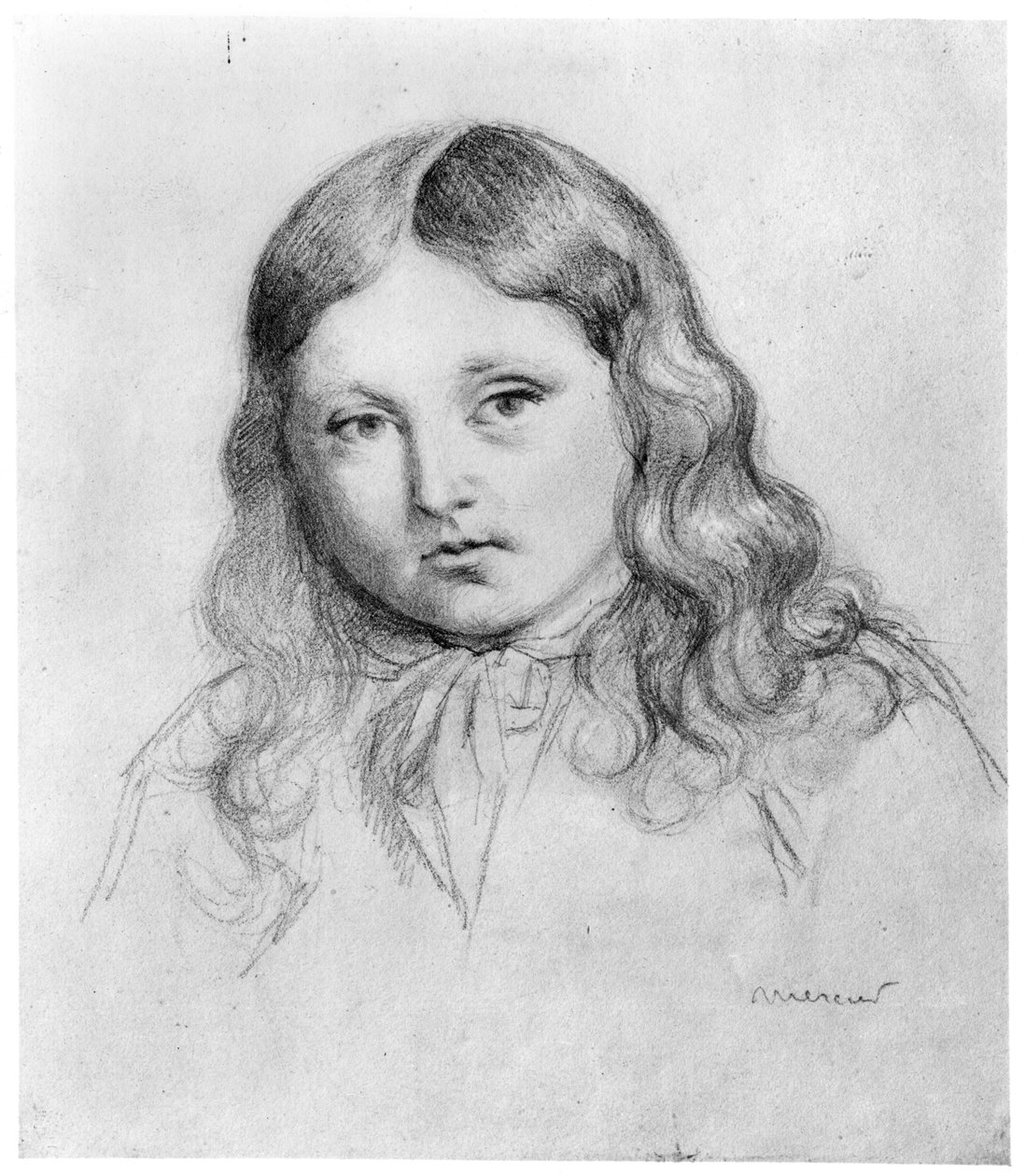 Portret Solange Sand (ur. 1828) autorstwa Mercier
