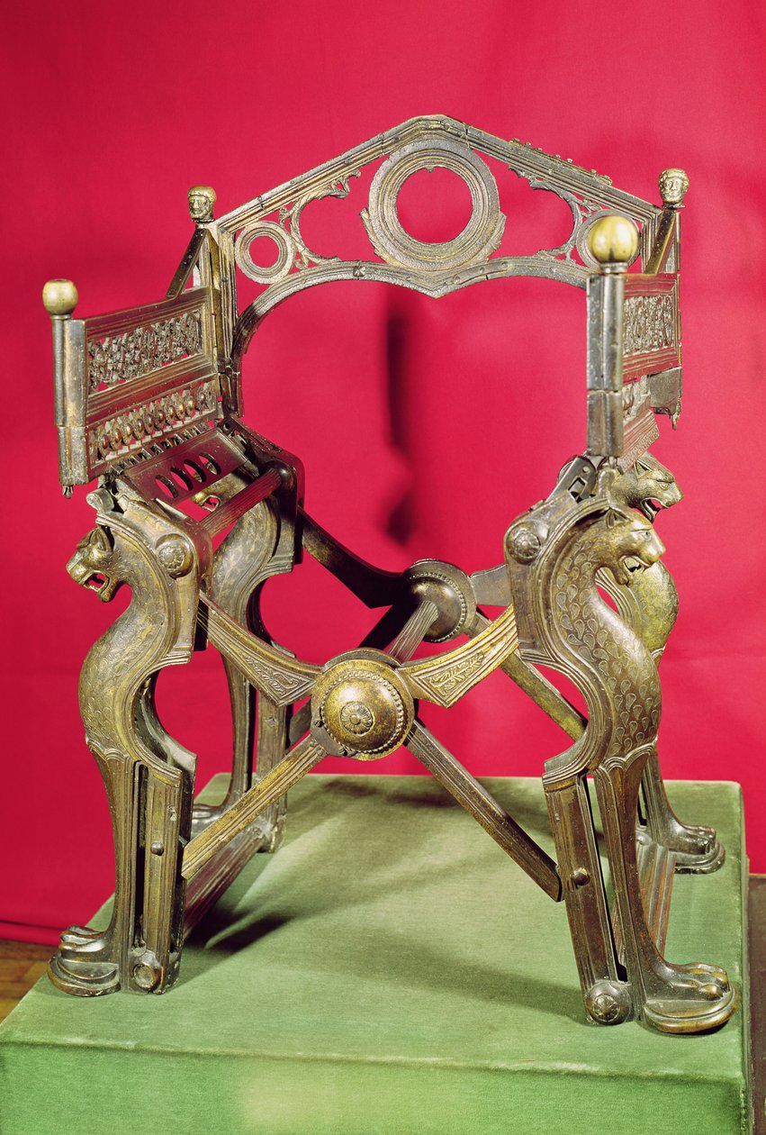 Tron króla Dagoberta (złocony metal) autorstwa Merovingian