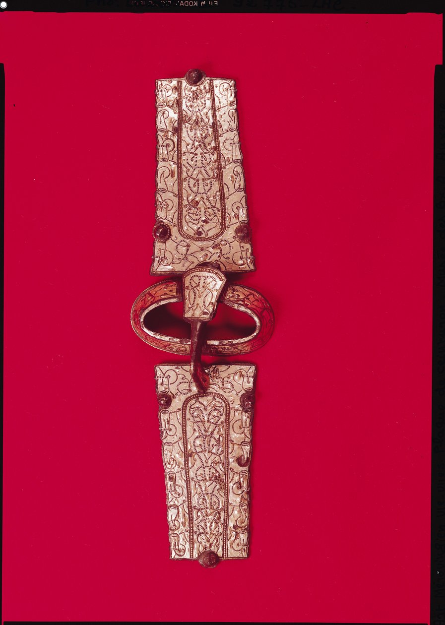 Klamra do paska, z cmentarza w Escolives-Sainte-Camille, Yonne (srebrna) autorstwa Merovingian