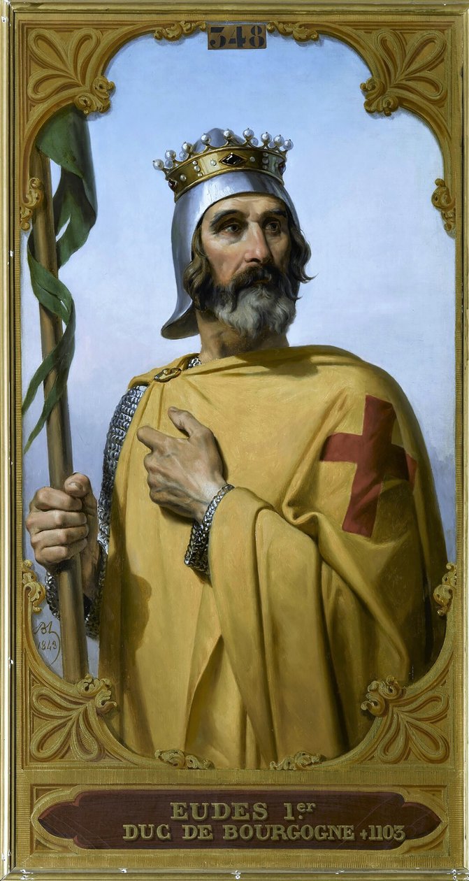 Książę Odo I z Burgundii 1060-1102, zwany Borel, 1843. autorstwa Merry Joseph Blondel