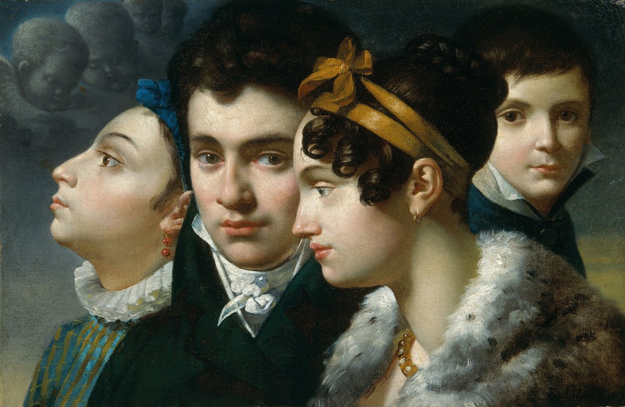 Portret rodzinny autorstwa Merry Joseph Blondel