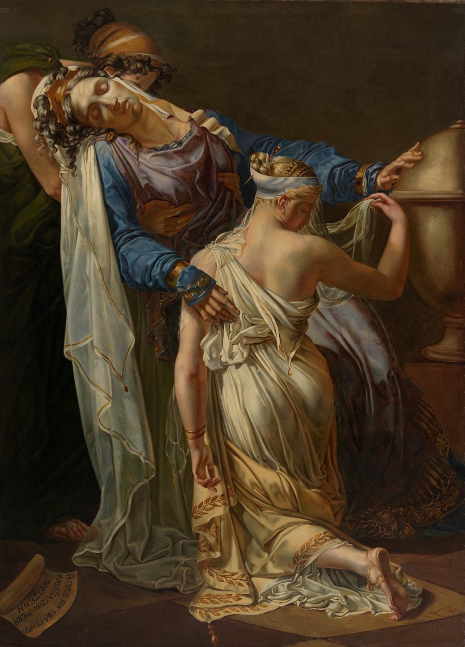 Hekuba i Poliksena, po 1814 (olej na płótnie) autorstwa Merry Joseph Blondel