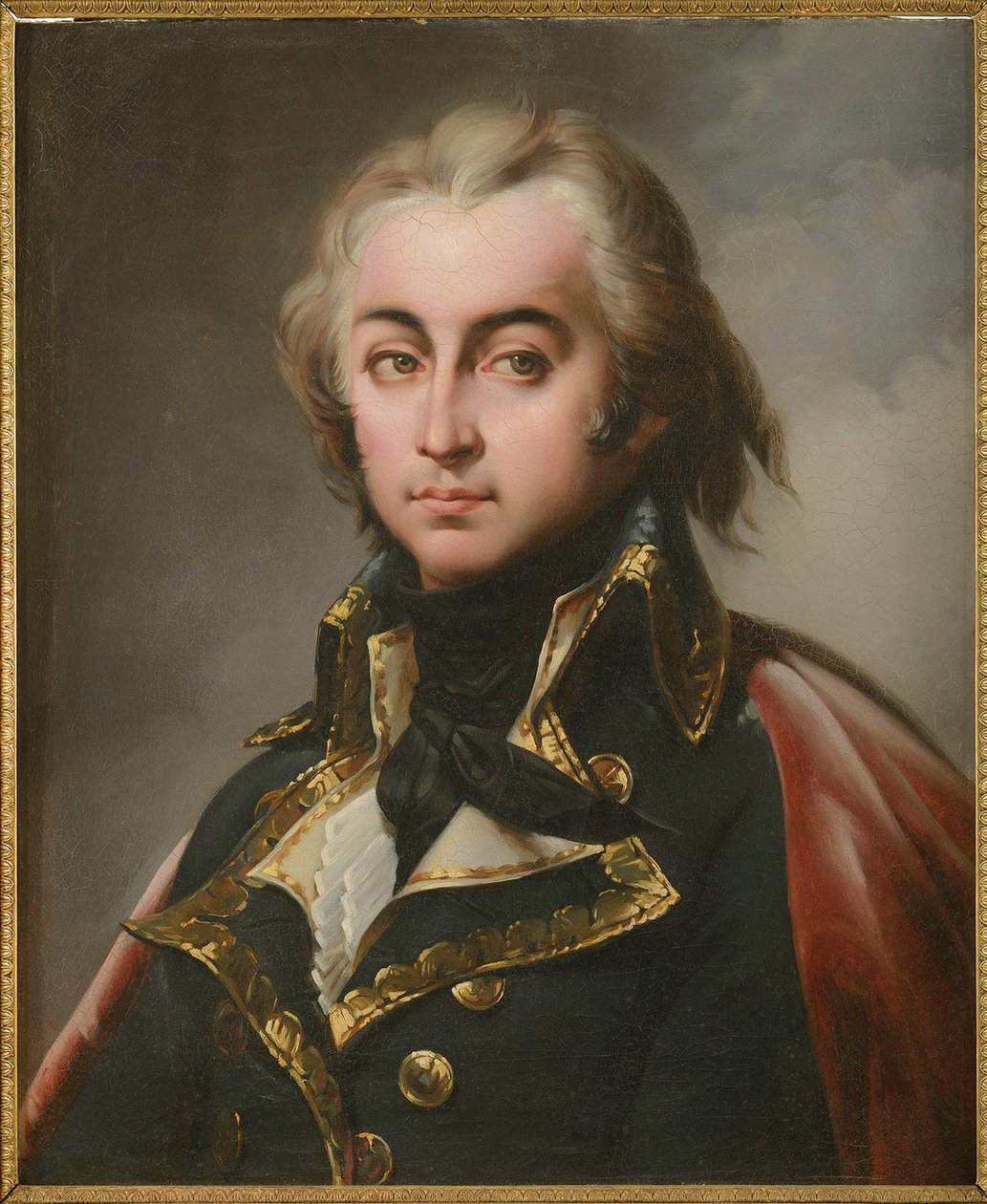 Jean-Baptiste (Jean Baptiste) Cyrus de Timbrune de Thiembronne, hrabia Valence (1752-1822), autorstwa Blondela, Merry-Josepha (1781-1853). Olej na płótnie. Rozmiar: 65x54cm. Prywatna kolekcja autorstwa Merry Joseph Blondel