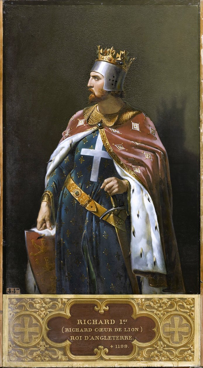 Ryszard I Lwie Serce, 1841. autorstwa Merry Joseph Blondel