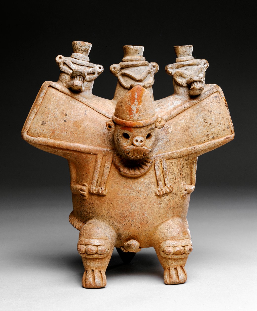 Gwizdek na efigię, Guanacaste, 300-500 (ceramika) autorstwa Mesoamerican