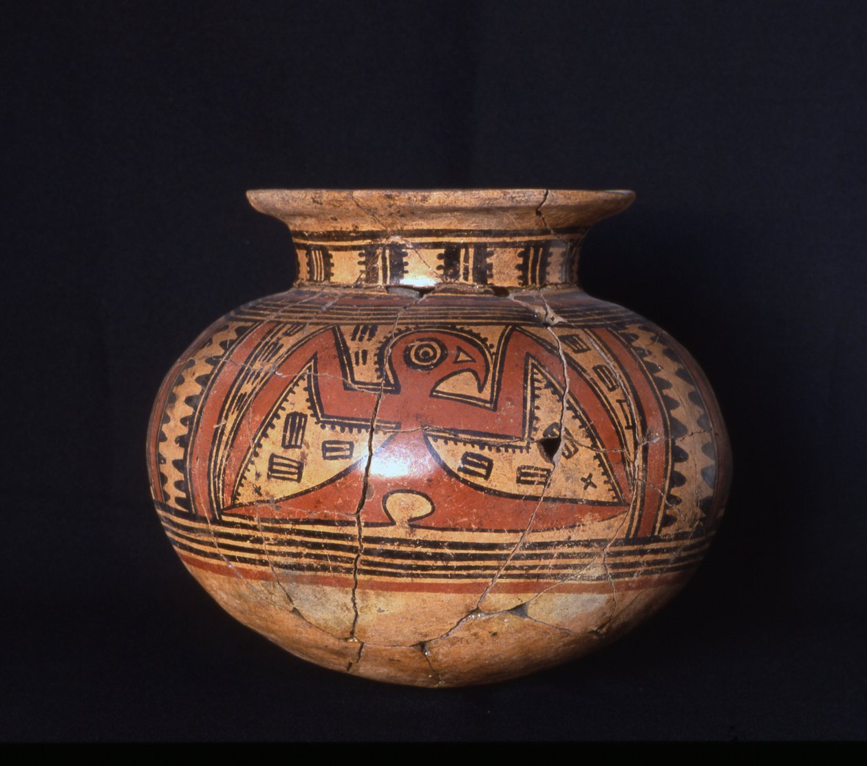 Słój pogrzebowy z kołnierzem, faza Cubita, 500-600 n.e. (ceramika) autorstwa Mesoamerican