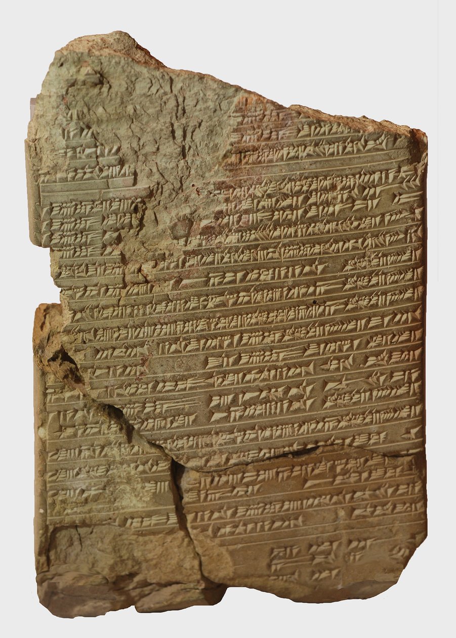 Tabliczka z pismem klinowym z receptami medycznymi, Ninveh (glina) autorstwa Mesopotamian