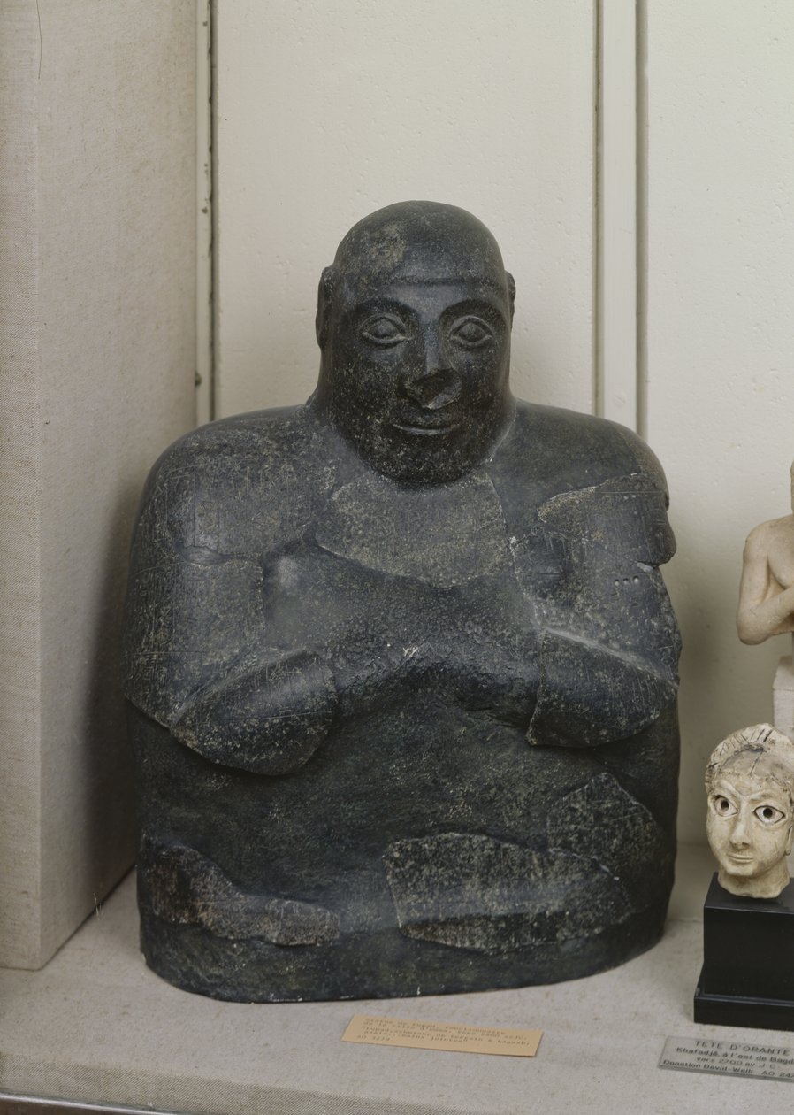 Popiersie Lupada, urzędnika miasta Umma, 2900-2400 pne (brąz) autorstwa Mesopotamian
