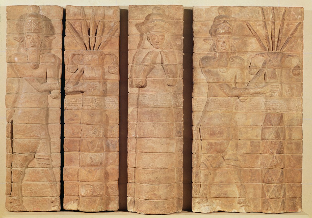 Fragment muru z inskrypcjami Kutir-Nahhunte i Shilak-Inshushinak, z Susy, ok. 1150 p.n.e. autorstwa Mesopotamian