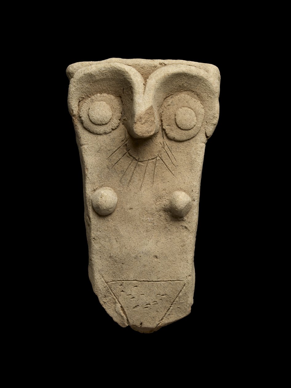 Uchwyt ze słoja pracował jako bogini matka, wczesnodynastyczna III (wypiekana glina) autorstwa Mesopotamian