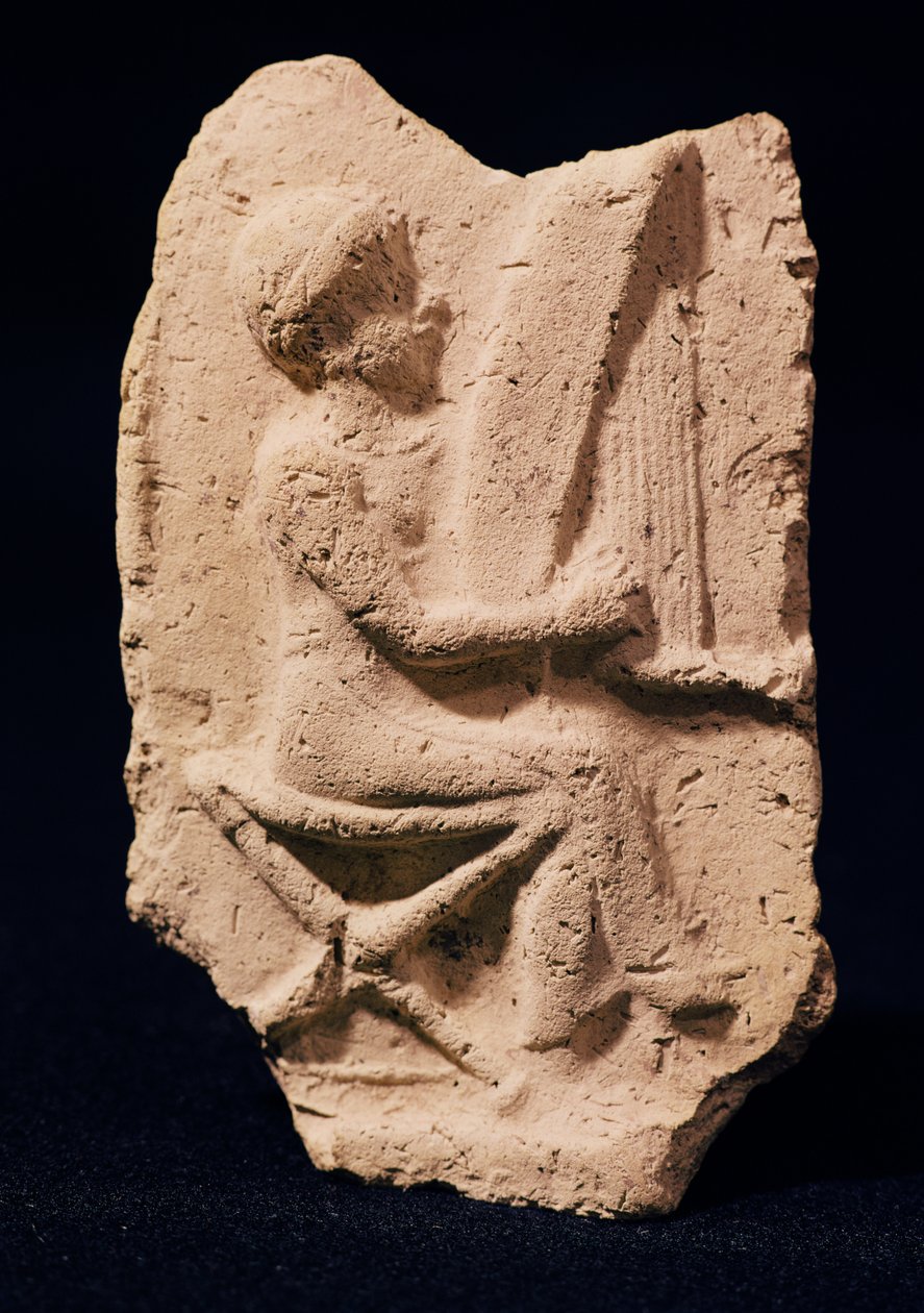 Grający na harfie, 1830-1600 p.n.e. autorstwa Mesopotamian