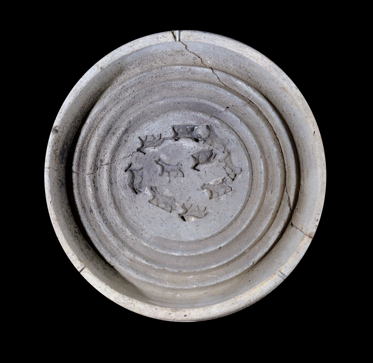 Mezopotamie: terakotowy kubek zwierząt. 1750 pne. Z królewskich potraw Pałacu Króla Zimri Lima w Mari. Paryż, Luwr autorstwa Mesopotamian