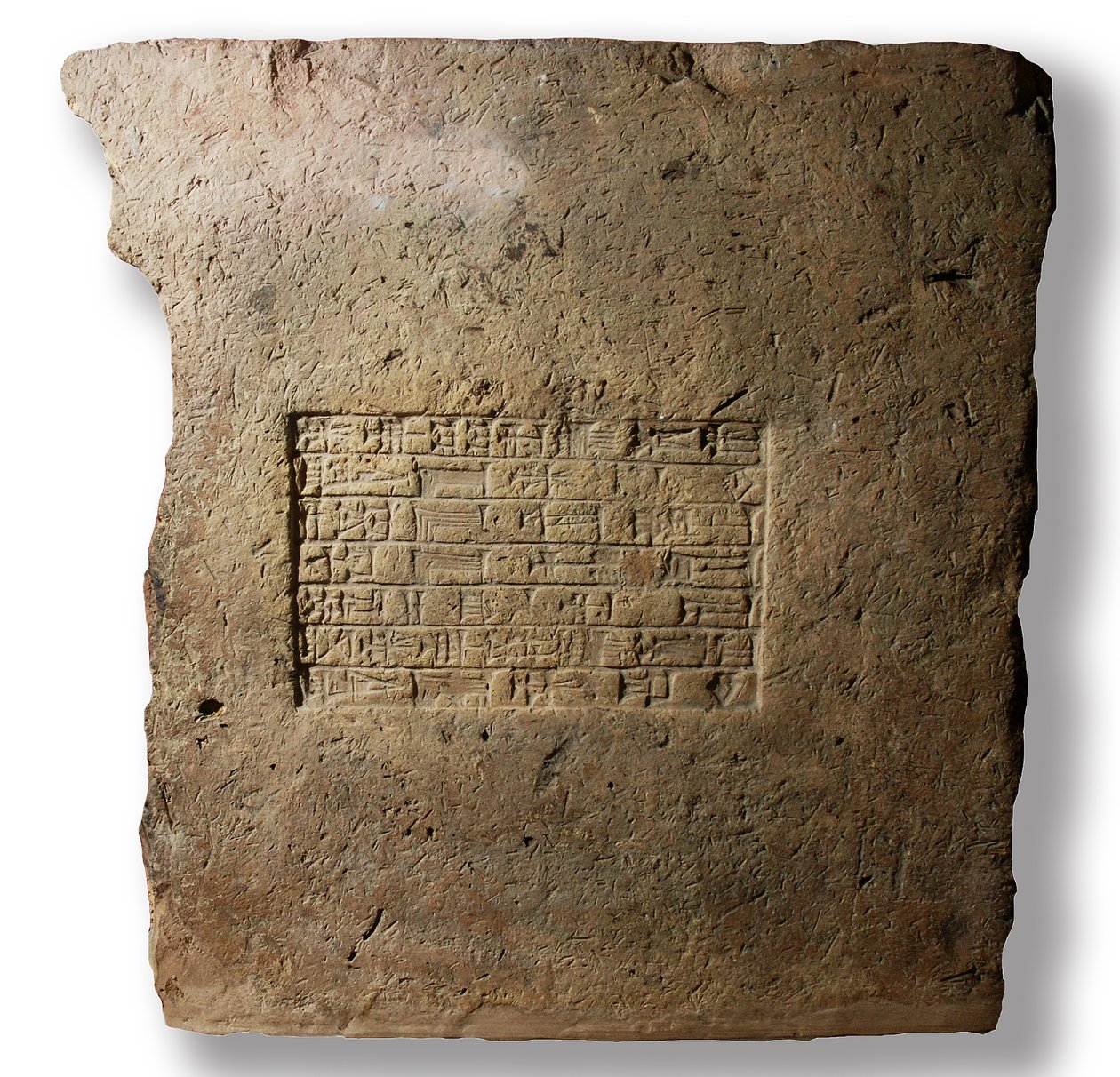 Cegła z inskrypcją imienia króla Nabuchodonozora II, Babilon, ok. 604-561 pne (glina) autorstwa Mesopotamian Mesopotamian