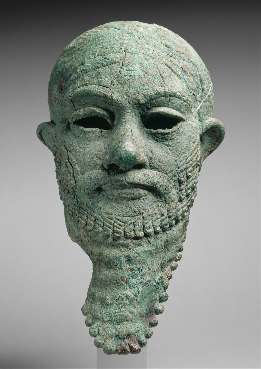 Głowa władcy, ok. 2300-2000 pne (stop miedzi) autorstwa Mesopotamian Mesopotamian