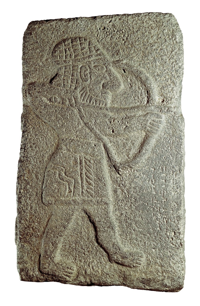 Łucznik hetycki, z pałacu Kapara, króla Guzany, w Tell Halaf (Syria), IX w. p.n.e. (płaskorzeźba na kamieniu) autorstwa Mesopotamian Mesopotamian