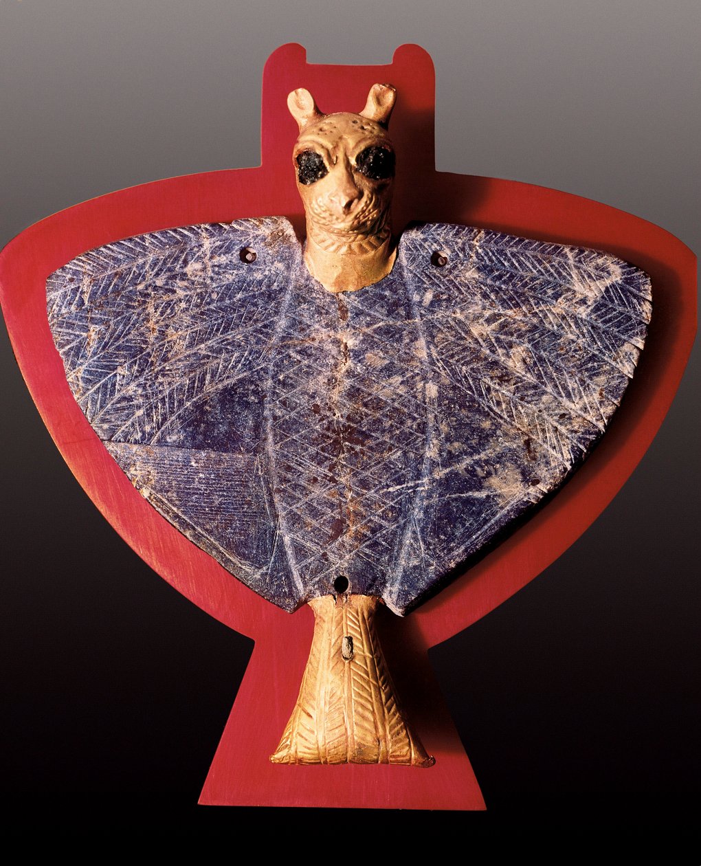 Mezopotamia: „Orzeł z głową lwa” Statuetka z dynastii Tresor Ur (rzeźba) autorstwa Mesopotamian Mesopotamian
