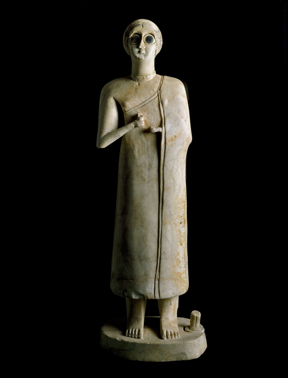 Sztuka mezopotamska: figurka kobiety lub bogini. Terakota, III tysiąclecie pne Od Tell Asmar (Ehnunna w Mezopotamii) Ndz. 59 cm Muzeum Bagdadu, Irak autorstwa Mesopotamian Mesopotamian