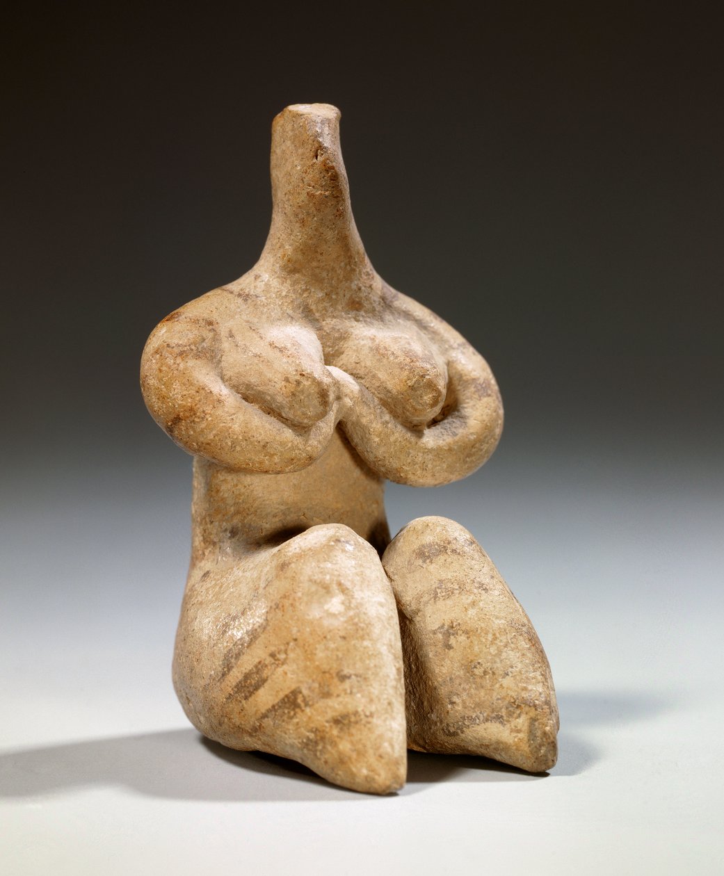Mezopotamie: statuetka Fecondite w stylu terakoty Halaf. 4500 pne. Paryż, Luwr autorstwa Mesopotamian Mesopotamian