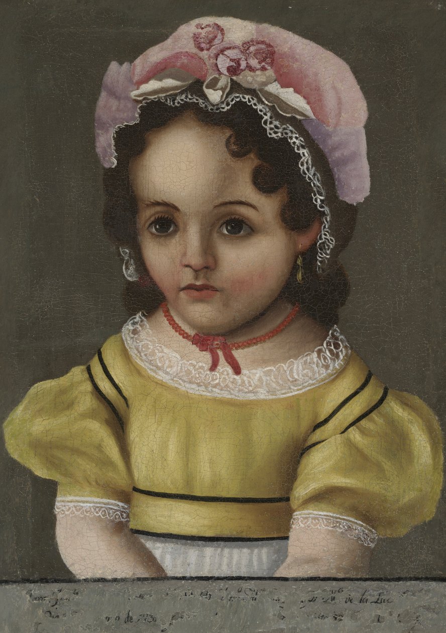 Portret dziecka, ok.1880 autorstwa Mexican School