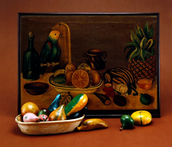 Martwa natura, połowa XIX wieku autorstwa Mexican School