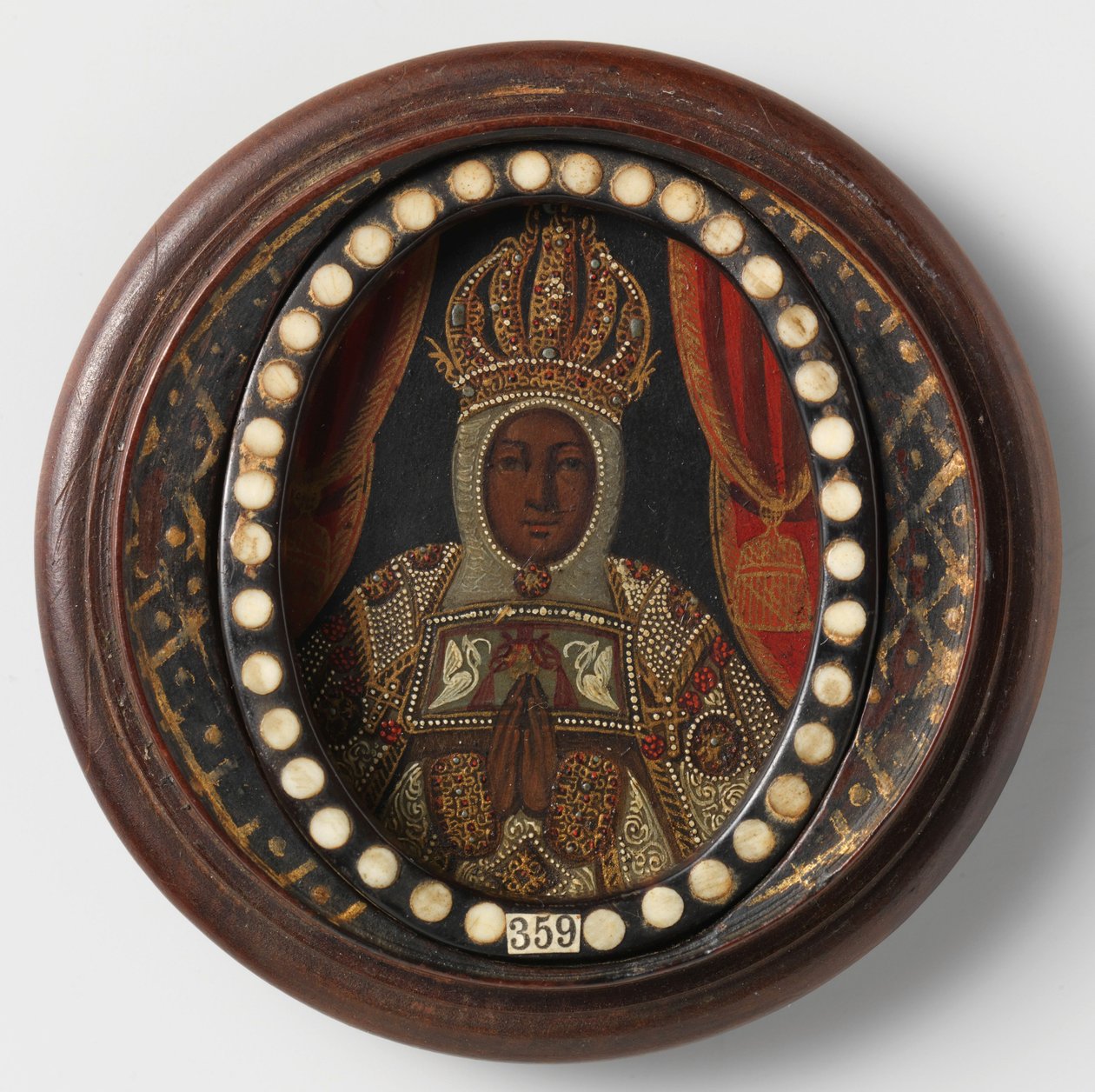 Czarna Madonna, anonimowa, 1650-99 autorstwa Mexican School