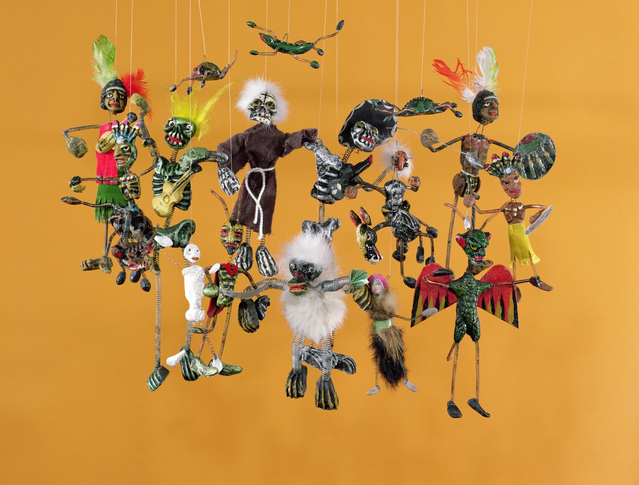 Figurki Dnia Zmarłych, z Oaxaca (papier mache) autorstwa Mexican School