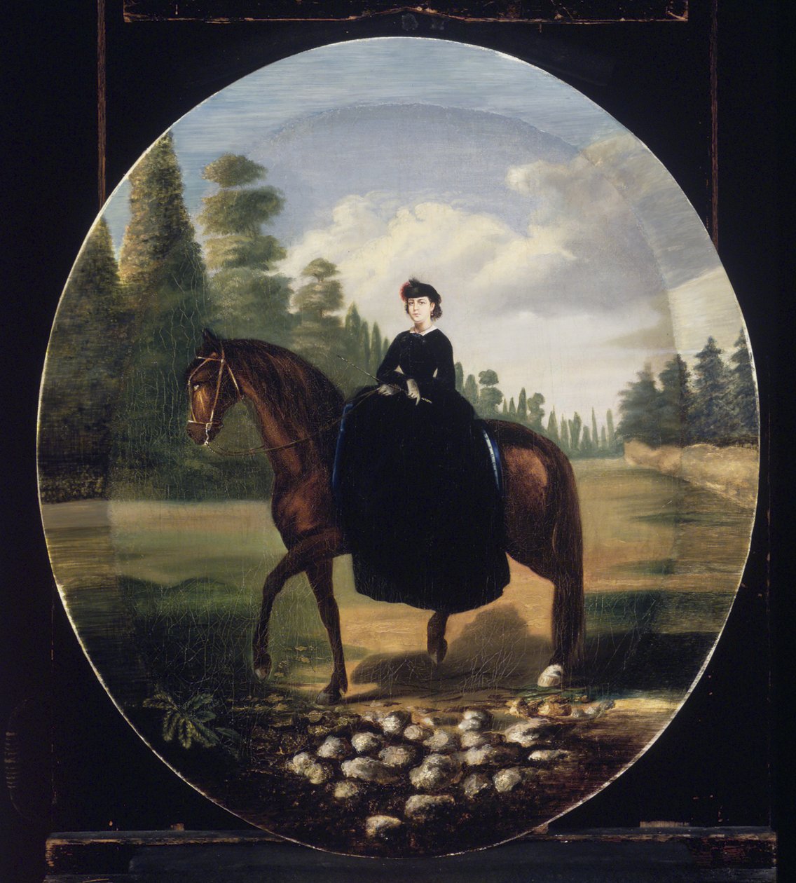 Dona Maria Josefa Romero de Terreros de Parada (olej na płótnie naklejony na papier) autorstwa Mexican School