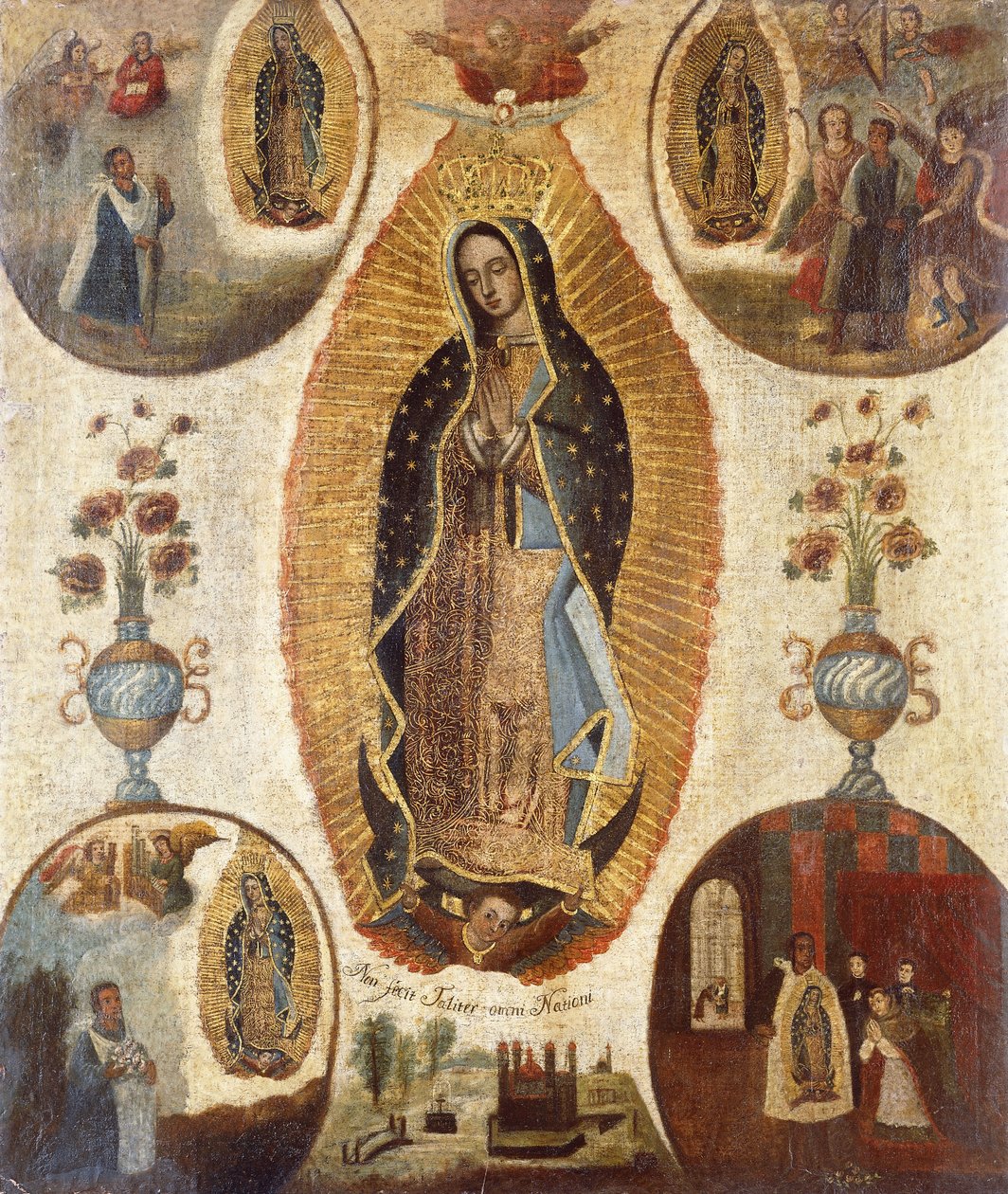 Matki Bożej z Guadalupe; Matka Boża z Guadalupe autorstwa Mexican School